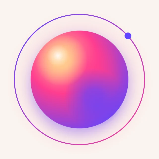 Gradient orb profile picture template