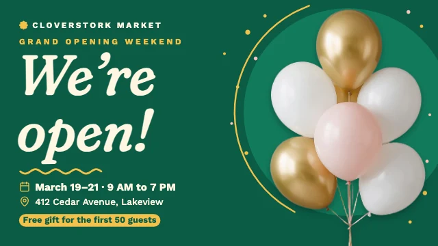 Grand opening weekend X post template