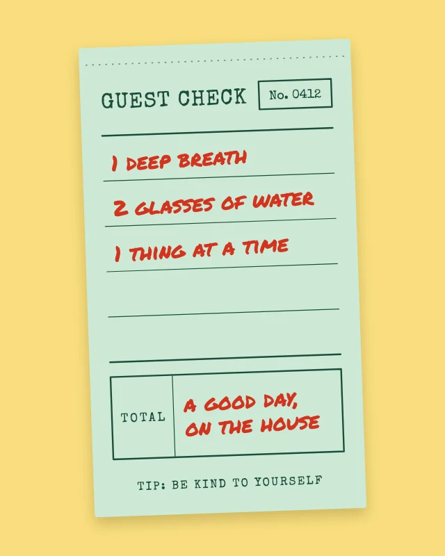 Guest check pep talk post template