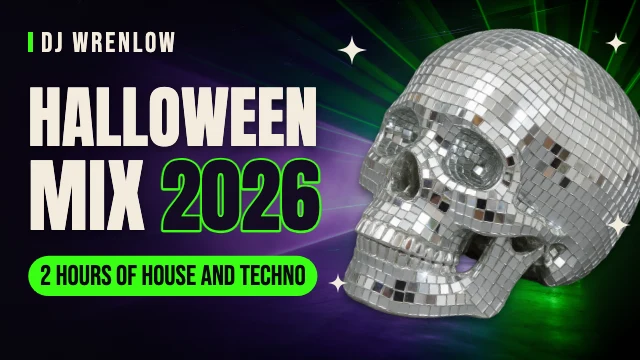 Halloween DJ mix YouTube thumbnail template