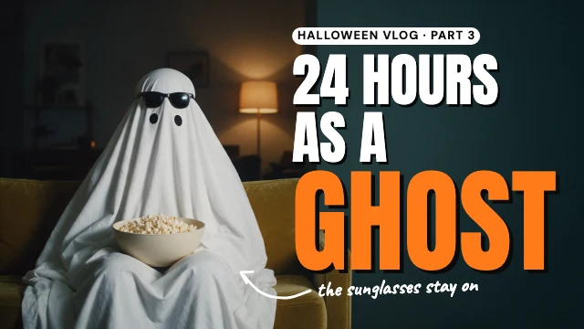 Halloween vlog YouTube thumbnail template