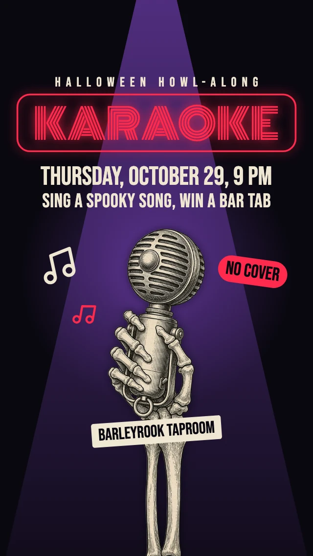 Halloween karaoke night story template