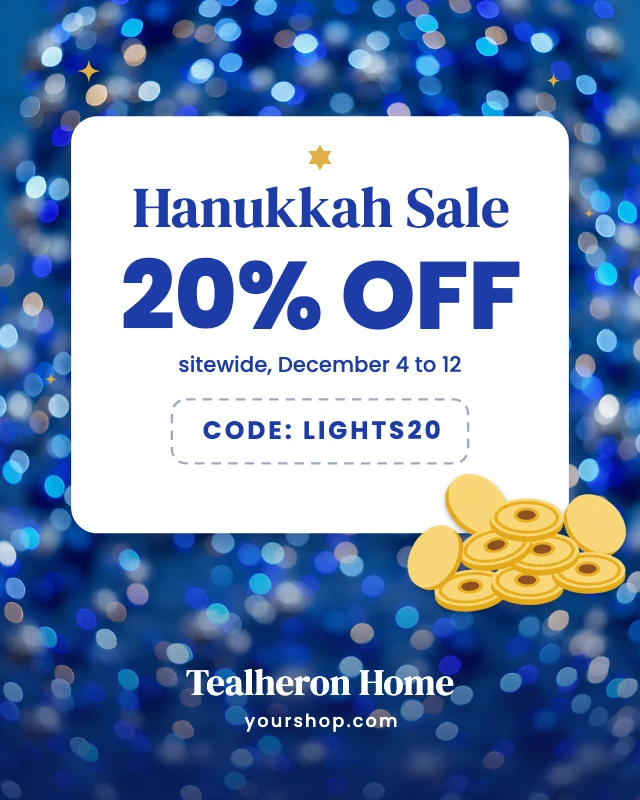 Hanukkah sale post template
