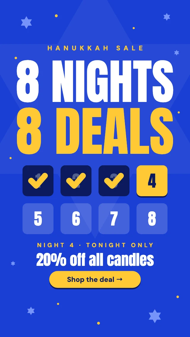 Hanukkah sale story template