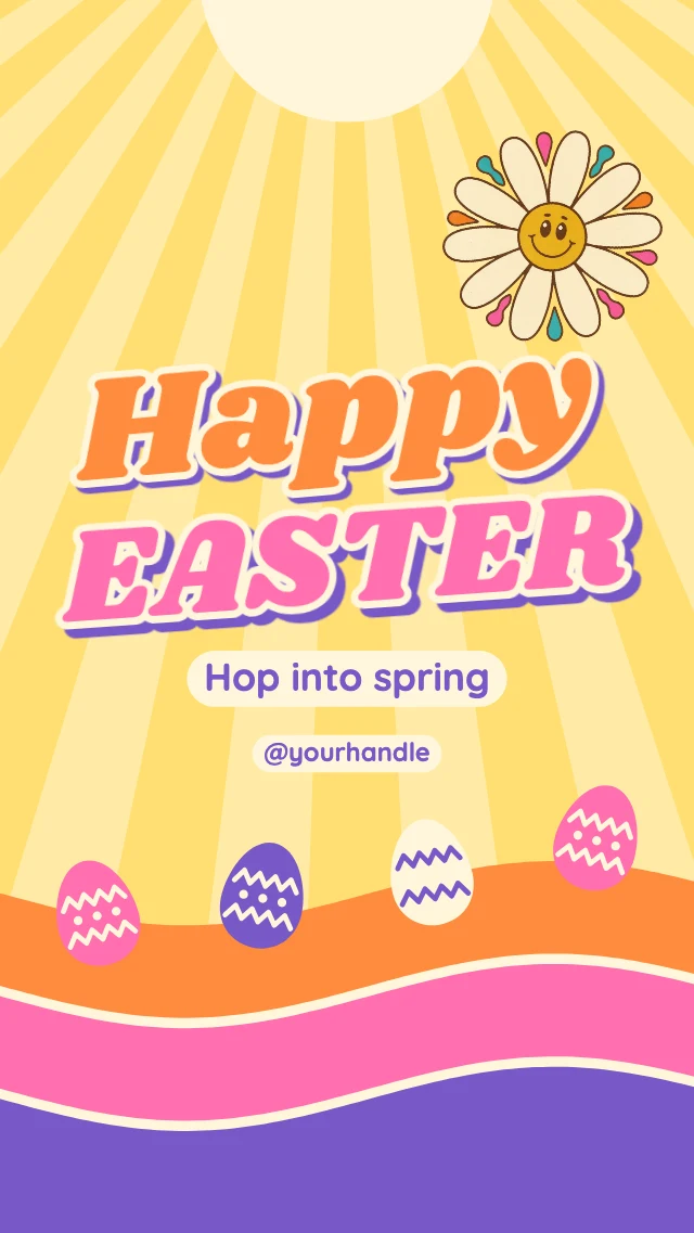 Happy Easter story template