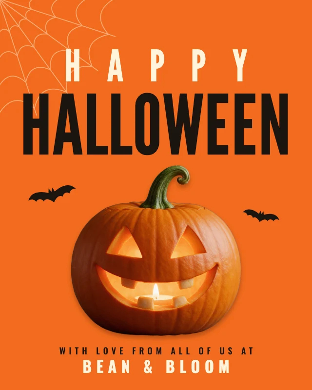 Happy Halloween greeting post template