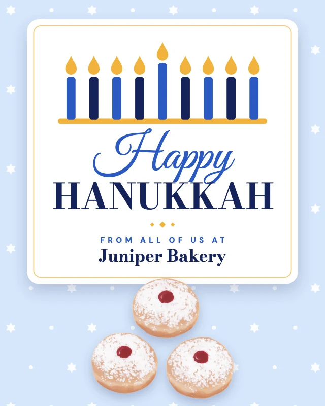 Happy Hanukkah Instagram post template