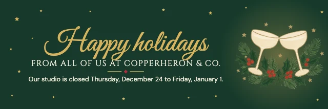 Holiday greeting email header template