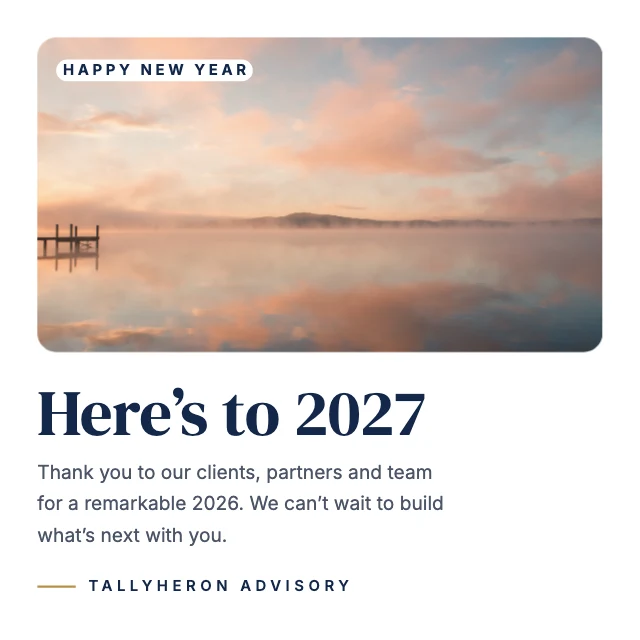 Happy New Year LinkedIn post template