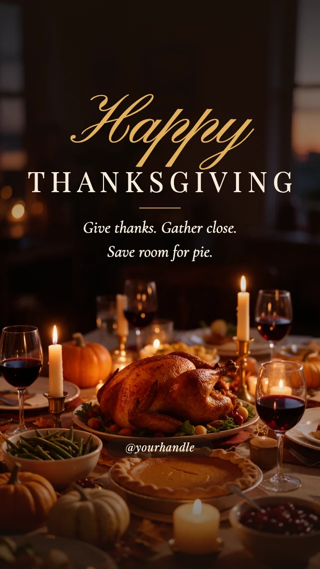 Happy Thanksgiving story template