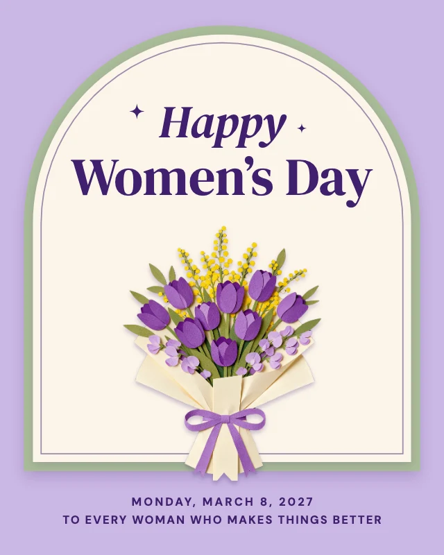 Happy Women’s Day post template