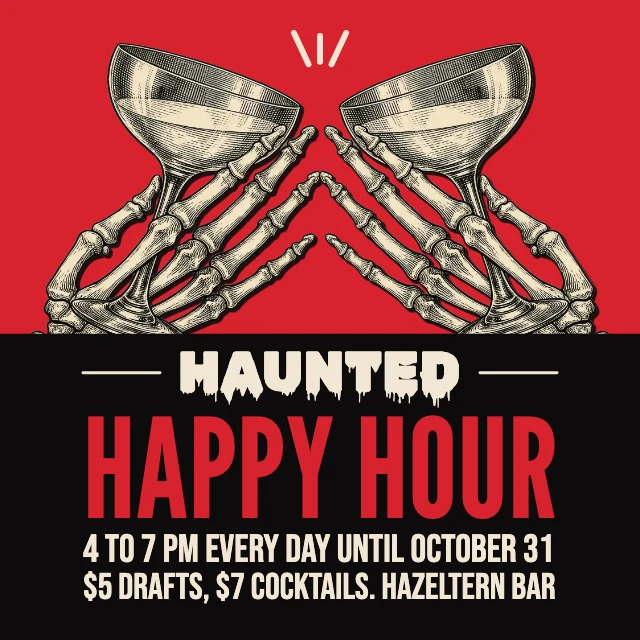 Haunted happy hour post template
