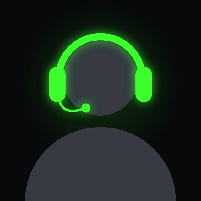 Headphones default profile picture template