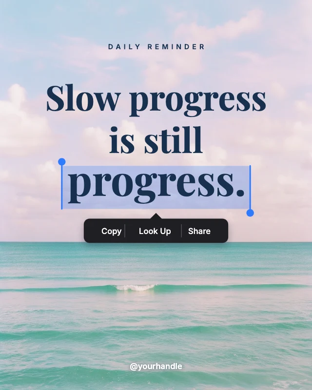 Highlighted quote post template