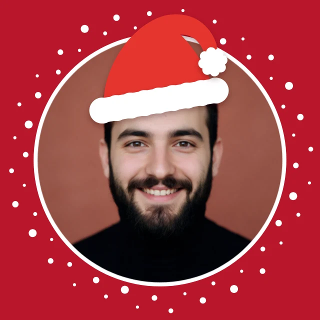 Holiday profile picture template