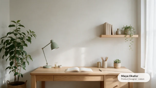 Home office Zoom background template