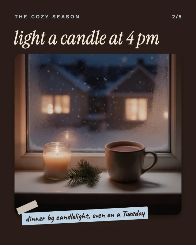 How to romanticize winter carousel template, page 2 of 5