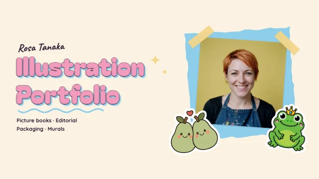Illustrator portfolio presentation template