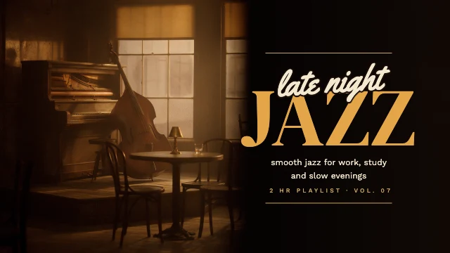 Jazz playlist YouTube thumbnail template