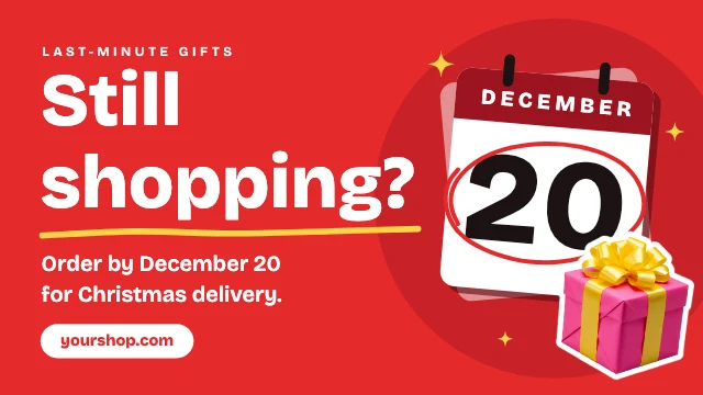 Last-minute gifts X post template