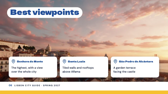 City travel guide presentation template, page 6 of 8
