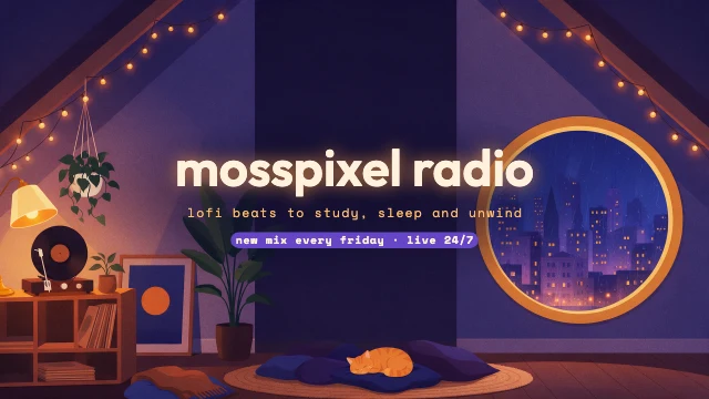 Lofi music YouTube banner template