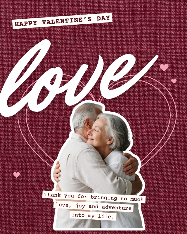 Love collage Valentine’s post template