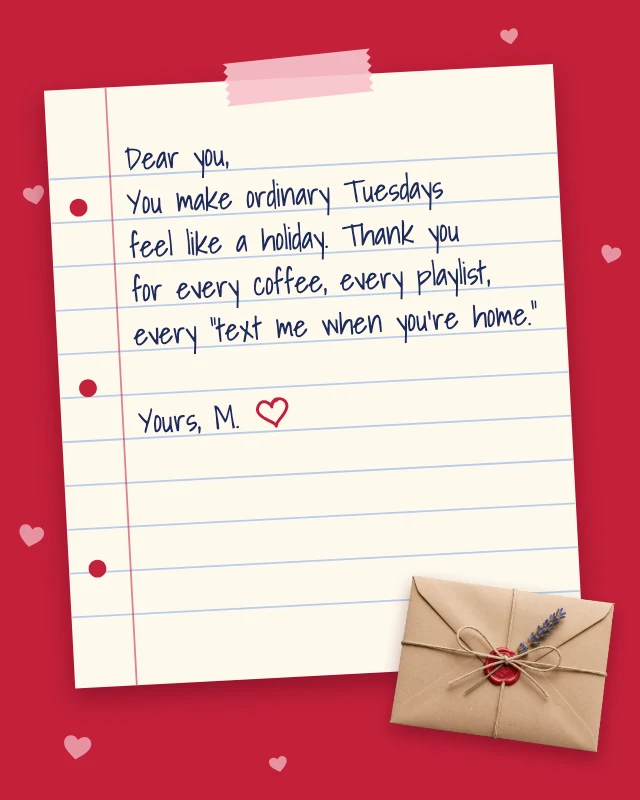 Love note Instagram post template