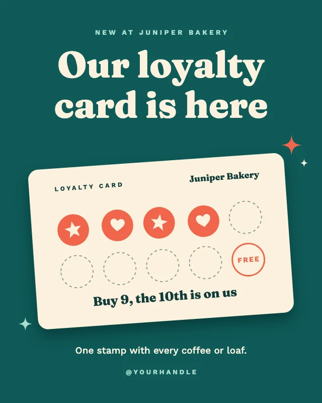 Loyalty card post template
