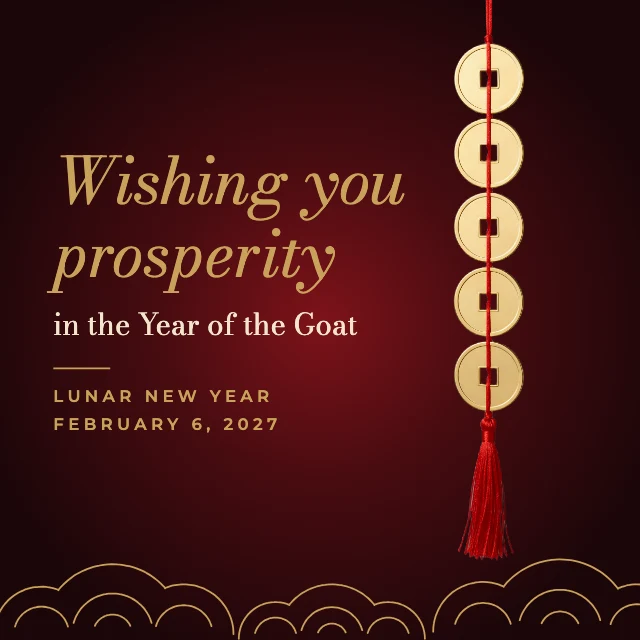 Lunar New Year wishes post template
