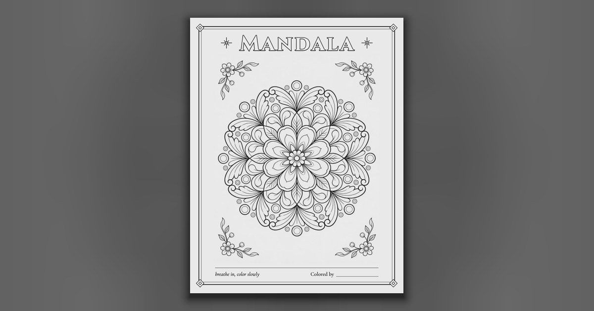 Free Coloring Page Templates to Print | BudgetPixel