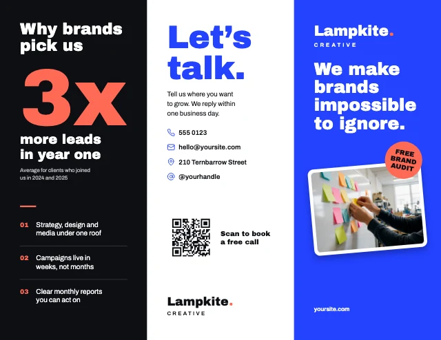 Marketing agency brochure template