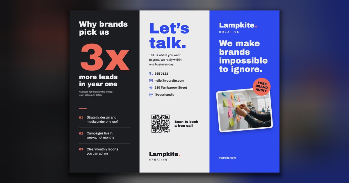 Free Brochure Templates: Tri-Fold Brochures to Edit | BudgetPixel