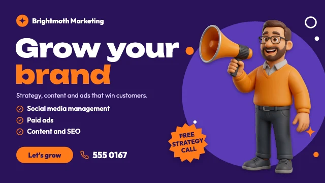 Marketing agency X ad template
