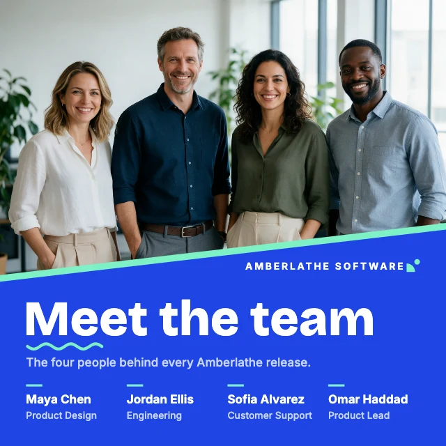 Meet the team LinkedIn post template