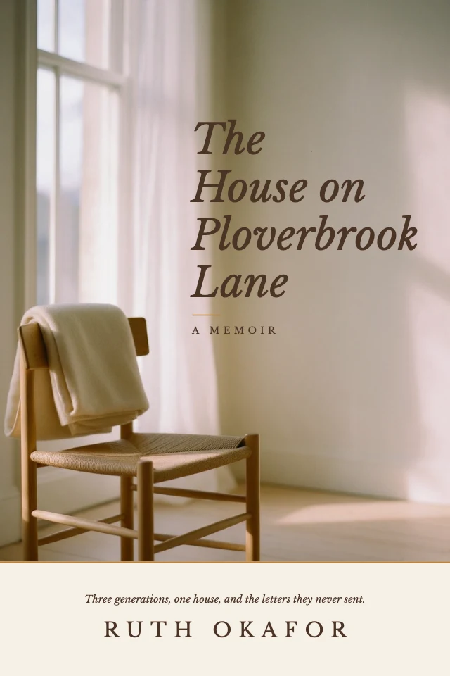 Memoir book cover template