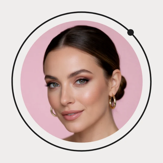 Minimal line profile picture template