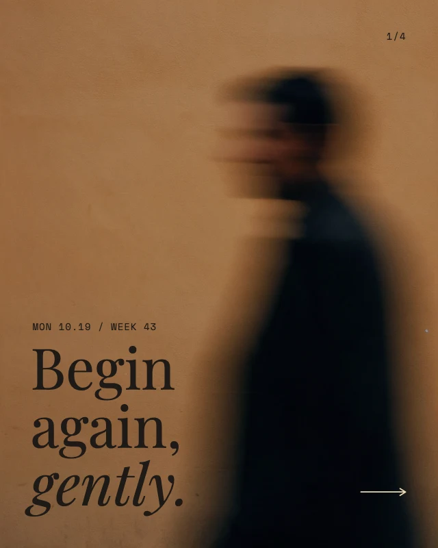 Monday motivation blur post template
