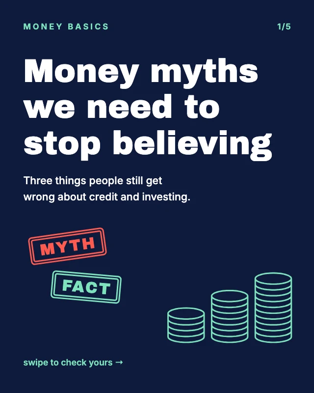 Money myths carousel template