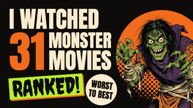 Monster movie ranking YouTube thumbnail template