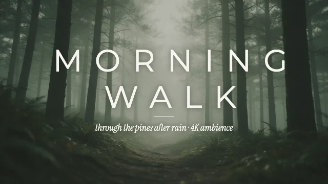 Morning walk YouTube thumbnail template