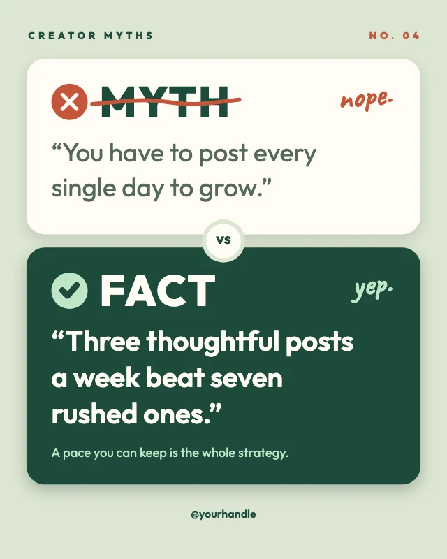Myth vs fact post template