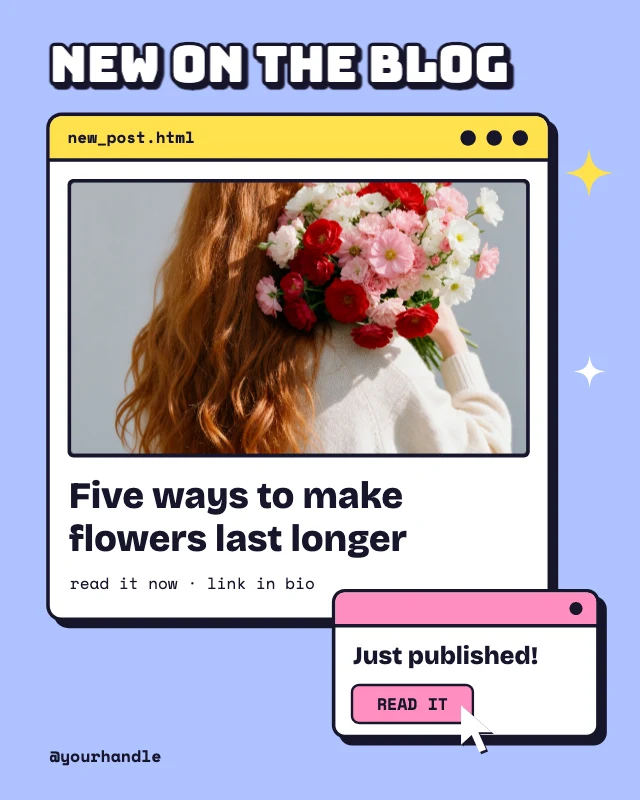 New blog post window post template