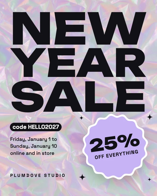 New Year sale post template