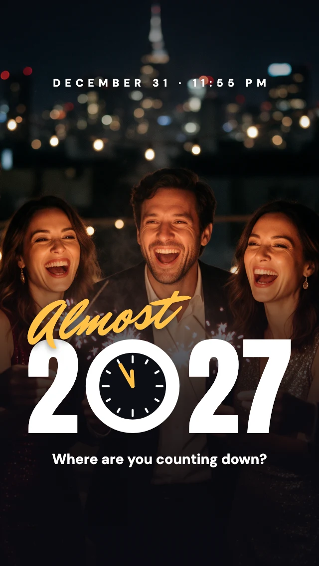 New Year’s Eve countdown story template