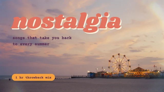 Nostalgia playlist YouTube thumbnail template