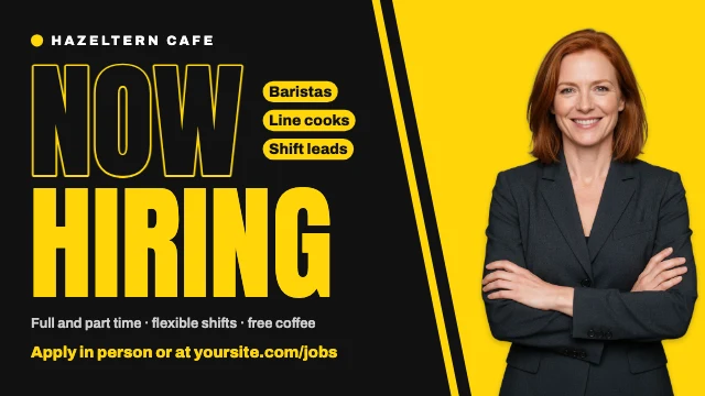 Now hiring X post template