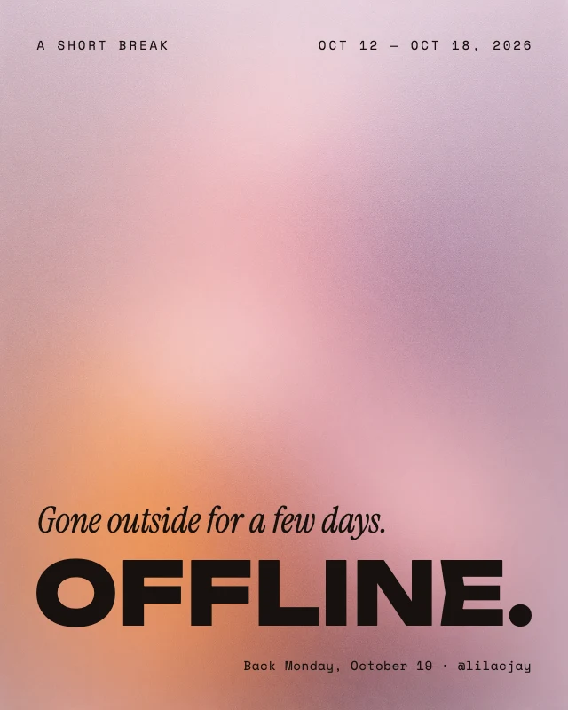 Social media break post template