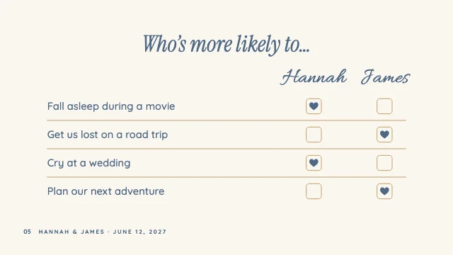 Our love story slideshow template, page 5 of 8