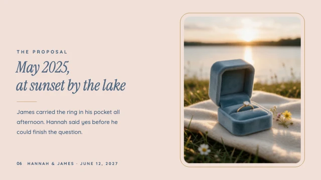 Our love story slideshow template, page 6 of 8